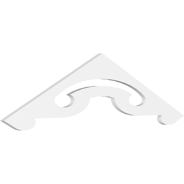 Ekena Millwork Pitch Northwest Architectural Grade PVC Gable Pediment, 48"W x 12"H x 1"P (6/12) GPP048X012X100NOR - main